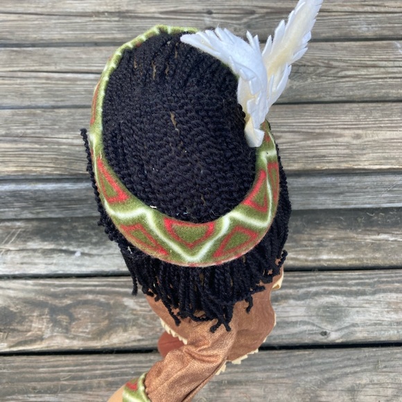 PRIMA CREATIONS VINTAGE NATIVE AMERICAN BOY THANKSGIVING DECOR FIGURE - Picture 5 of 6